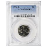 1993-P Jefferson Nickel PCGS MS-65 FS