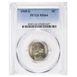 1949-S Jefferson Nickel PCGS MS-64