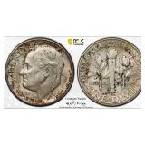 1955-D Roosevelt Dime PCGS MS-66 (Toned)