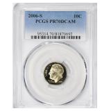 2006-S Roosevelt Dime PCGS Proof-70 DCAM