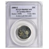 2000-S South Carolina Silver PCGS Proof-69DCAM