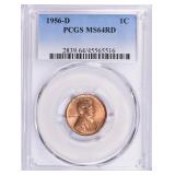 1956-D Lincoln Cent PCGS MS-64 RD