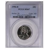 1996-D Washington Quarter PCGS MS-67