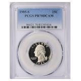 1985-S Washington Quarter PCGS Proof-70 DCAM