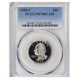 1998-S Washington Quarter PCGS Proof-70 DCAM