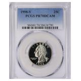 1998-S Washington Quarter PCGS Proof-70 DCAM