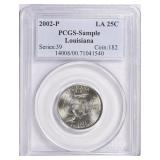 2002-P State Quarter Louisiana PCGS (Sample Slab)