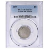1899 Liberty Nickel PCGS Genuine AG Details