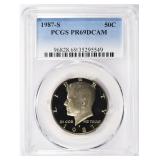 1987-S Kennedy Half Dollar PCGS Proof-69 DCAM