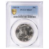 1985-D Kennedy Half Dollar PCGS MS-65