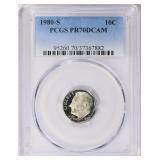 1980-S Roosevelt Dime PCGS Proof-70 DCAM