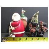 Scottie Dogs and Santa, Christmas