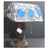 Desk Lamp, Leaded and Stained Glass