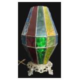 Leaded and Stained Glass Lamp