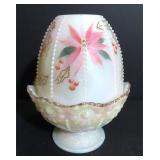 Hand Painted Fenton Fairy Lamp
