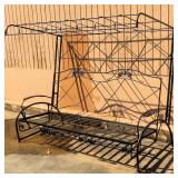 Outdoor Metal Swing with Canopy