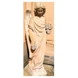 Concrete Garden Statuary, Angel, Very Fine