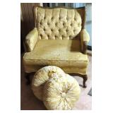 Queen Anne Arm Chair, NOTE Holes