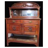 Louis Philippe Oak Buffet with Gilt Ormolou