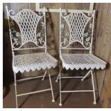 TWO (2) Metal Bistro Chairs