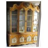 French Country China Cabinet, 86'x72'x18'