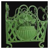 Metal Planter, green