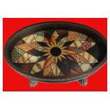 14'x23' resin serving tray, footed