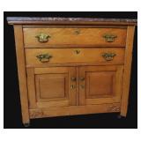 Marble Top 19th Century American Washstand