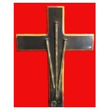 Wooden Cross with Nails