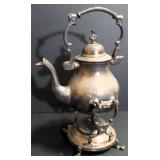 Metal Tea Pot on Stand