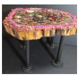 Arbonne Tramp Art Table, Jeweled to Death