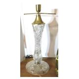 CUT GLASS Lamp Base