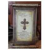 Metal Scroll Home Decor, LOVE