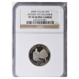 2009-S U.S. Quarter Washington DC NGC Proof-70 UC