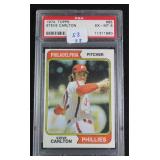 1974 TOPPS #95 STEVE CARLTON PSA 6