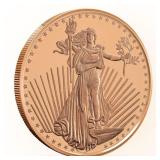 TWO (2) St. Gaudens One Ounce Copper Rounds SG