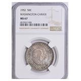 1952 Carver/Washington Half Dollar NGC MS-67