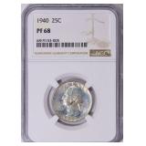 $7750 Guide: 1940 Washington Quarter NGC Proof-68