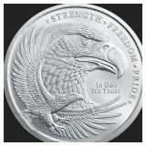1/4 oz Silver Bullion Eagle Round