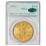 1924 Saint-Gaudens Gold Double Eagle PCGS MS-62