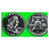 1957 Franklin Half Dollar NGC Proof-69 $600 Guide