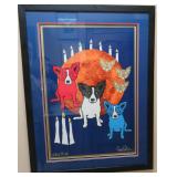 Blue Dog George Rodrigue By the Light of the Moon