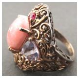 Sterling Silver Ring Size 8 (.925) 9.9 Grams