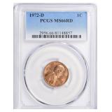 1972-D Lincoln Cent PCGS MS-66 RD