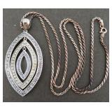 Sterling Silver Necklace .925 Thailand, 22.5 Grams