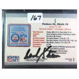 Hank Stram Signed Football Card