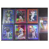 SEVEN (7) Serial #d Baseball Cards incl Goldie,