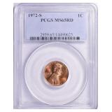 1972-S Lincoln Cent PCGS MS-65 RD