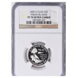 2009-S U.S. Quarter U.S. Virgin Isl. NGC Proof70UC