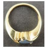 14KT Gold Ring 3.7 Grams Total Weight Size 6